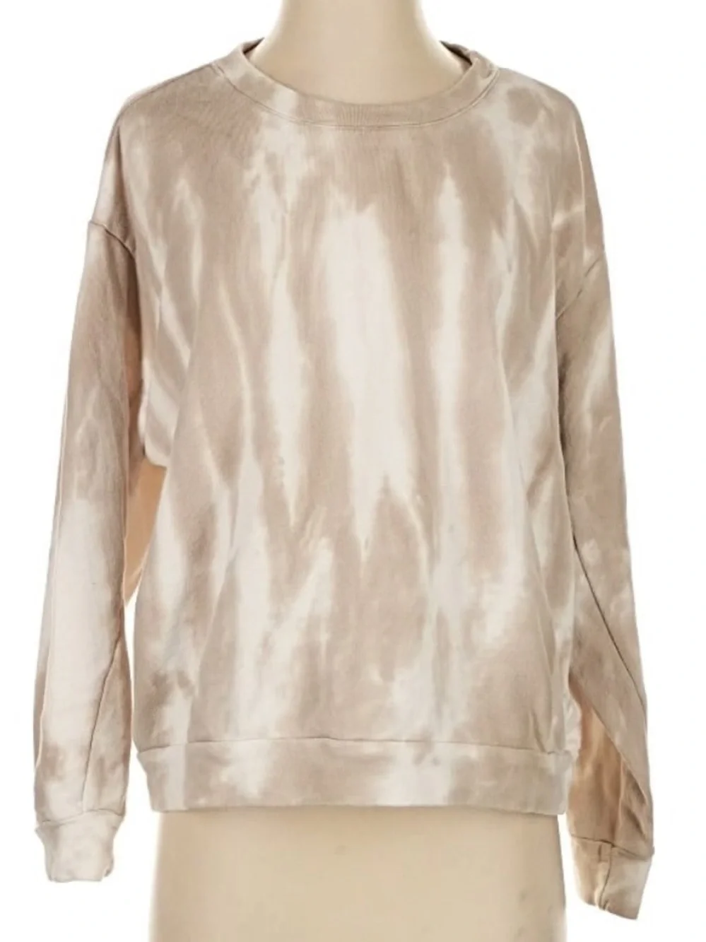 Wild Fable Brown + White Cloud Tie Dye Crewneck Sweatshirt - Picture 3 of 9